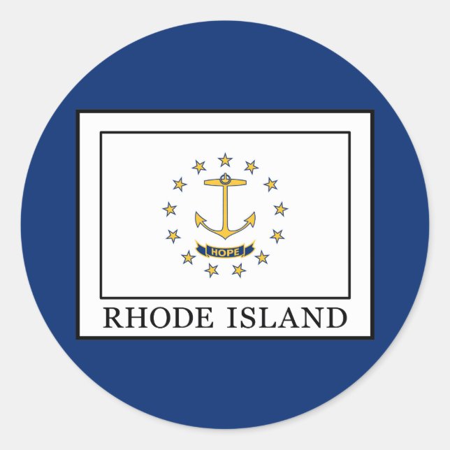 Sticker Rond L'île Rhode (Devant)