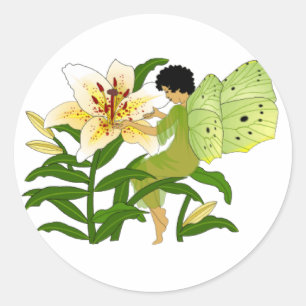 Sticker Rond Lilly Fairy
