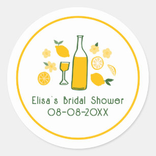 Sticker Rond Limoncello Limonade Citron PERSONNALISÉ Enterremen