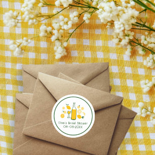 Sticker Rond Limoncello Limonade Citron PERSONNALISÉ Enterremen