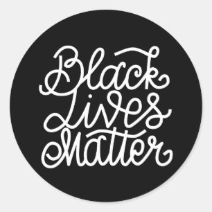 Sticker Rond L'importance des vies noires