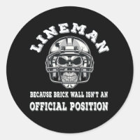 Lineman parce que le mur de brique n'est pas posit