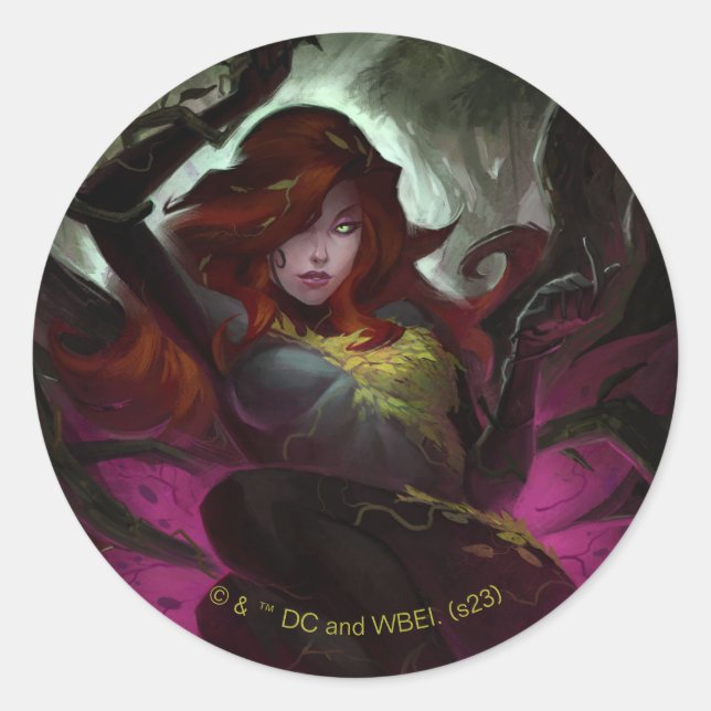 Sticker Rond L'infini Poison de crise Illustration d'Ivy (Devant)
