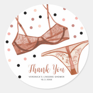 Sticker Rond Lingerie Blush Mariage