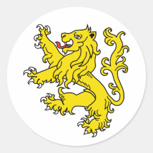 Sticker Rond Lion