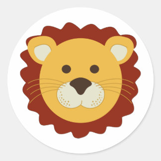 Sticker Rond Lion joueur