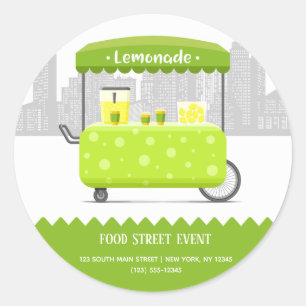 Sticker Rond Lionade de rue