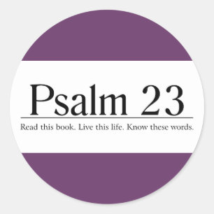 Sticker Rond Lire la Bible Psaume 23
