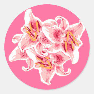 Sticker Rond Lis d'astronome