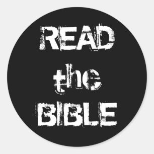 Sticker Rond Lisez La Bible