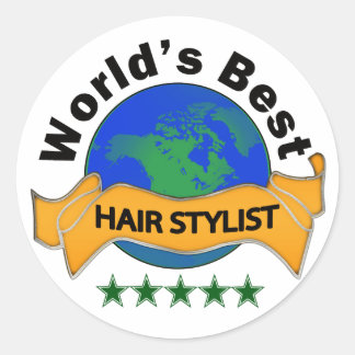 Sticker Rond Liste des meilleurs cheveux du monde