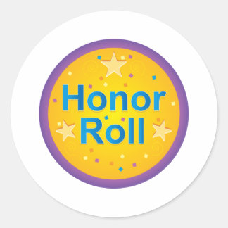 Sticker Rond liste d'honneur