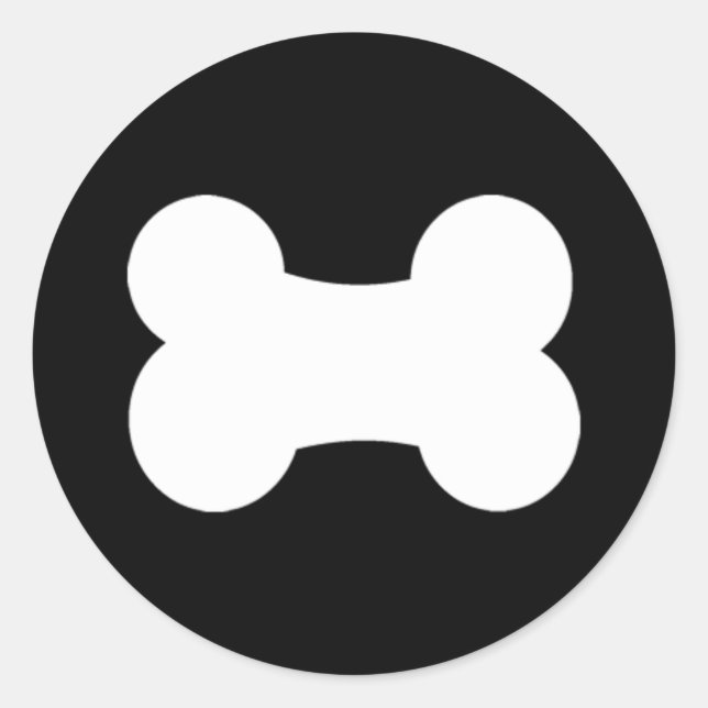 Sticker Rond Little Bone Black 1,5 pouces (Devant)