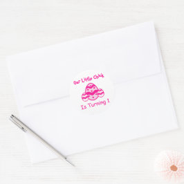 Sticker Rond Little Chick 1er anniversaire