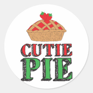 Sticker Rond Little Cutie Pie Sweet Stuff Cutieps fraises