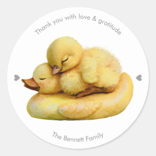 Sticker Rond Little Peep & Co. Merci