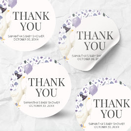 Sticker Rond Little Silly Goose Baby Shower