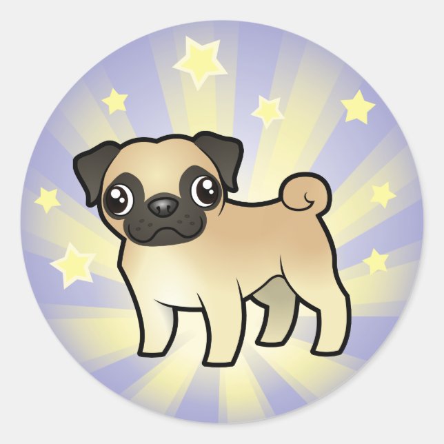 Sticker Rond Little Star Carlin (Devant)