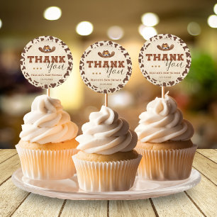 Sticker Rond Little Western Cowboy Baby shower