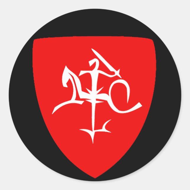 Sticker Rond Lituanie Vytis Naujoji Lietuva (Devant)