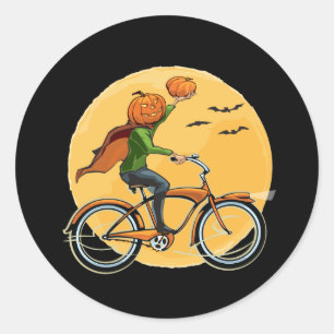 Sticker Rond Livraison citrouille