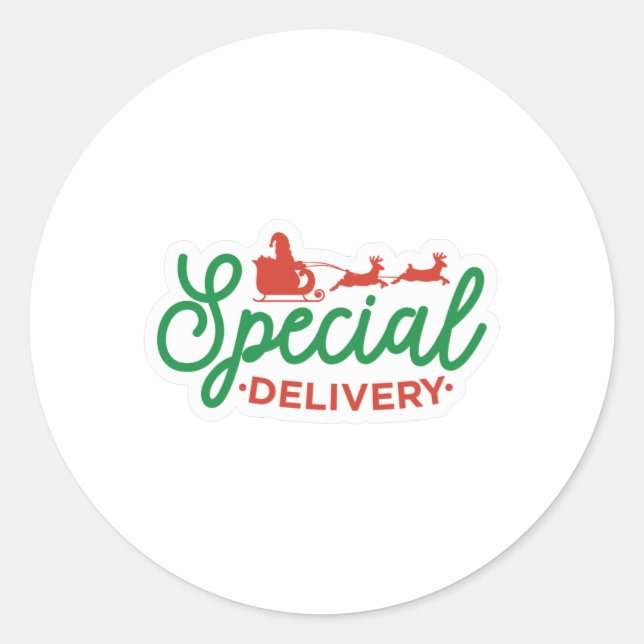 Sticker Rond Livraison spéciale (Devant)