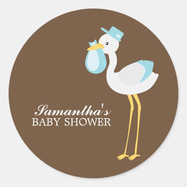 Sticker Rond Livraison spéciale Bouche bleue (Devant)