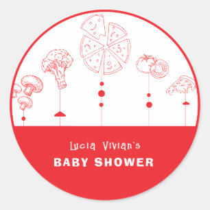 Sticker Rond Livraison spéciale Pizza