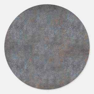 Sticker Rond Livre antique en cuir usé