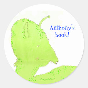 Sticker Rond livre d'ami inattendu