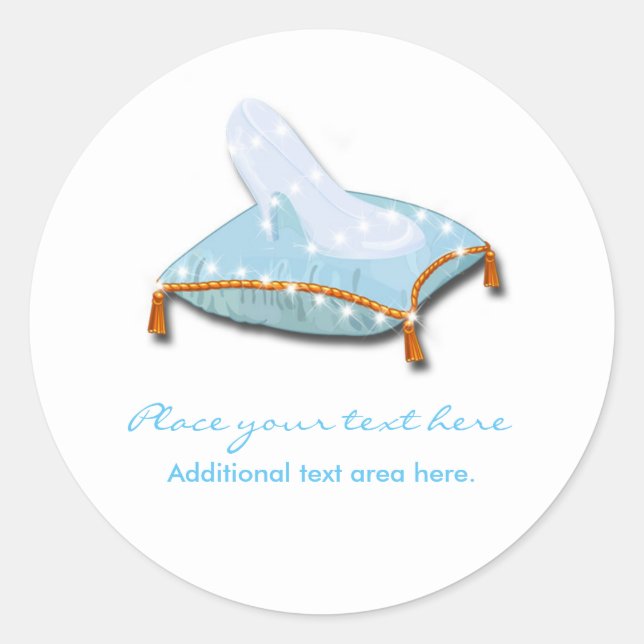 Sticker Rond Livre d'histoire blanc élégant Princesse Mariage F (Devant)