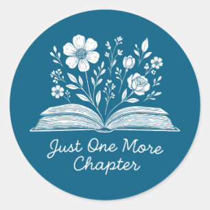 Sticker Rond Livre fleur sauvage