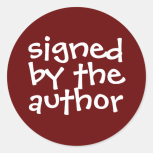 Sticker Rond Livre Signé Par L'Auteur Promo