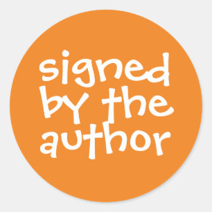 Sticker Rond Livre Signé Par L'Auteur Promo