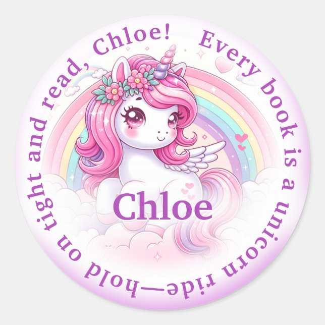 Sticker Rond Livres pour enfants, enfants (Devant)