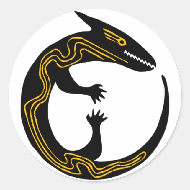 Sticker Rond Lizard (Devant)