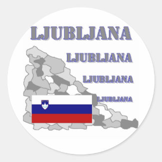 Sticker Rond Ljubljana