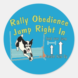Sticker Rond L'Obéissance Au Rallye