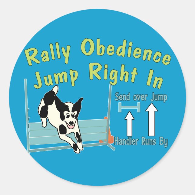 Sticker Rond L'Obéissance Au Rallye (Devant)