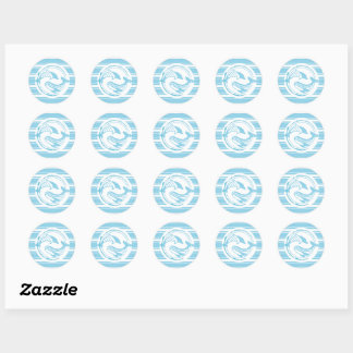 Sticker Rond L'océan est mon préféré