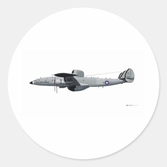 Sticker Rond Lockheed EC-121 Warning Star "Triple Nickel" (Devant)