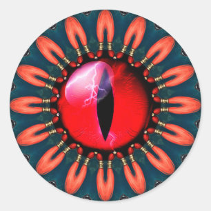 Sticker Rond L'oeil du dragon