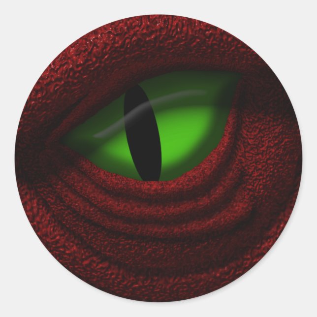 Sticker Rond L'oeil du Dragon (Devant)