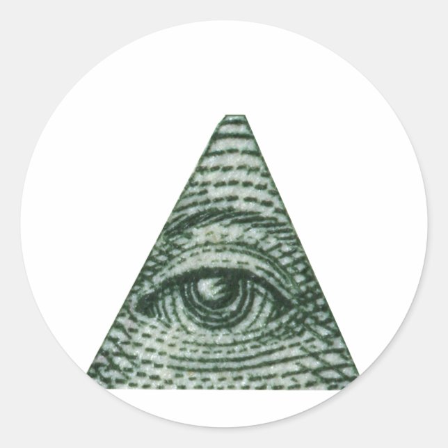 Sticker Rond L'oeil qui regarde (Devant)