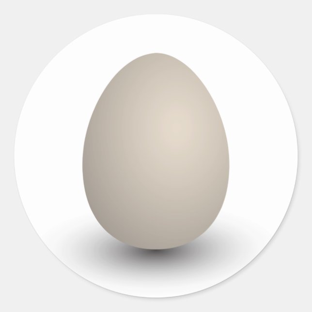 Sticker Rond l'oeuf parfait (Devant)