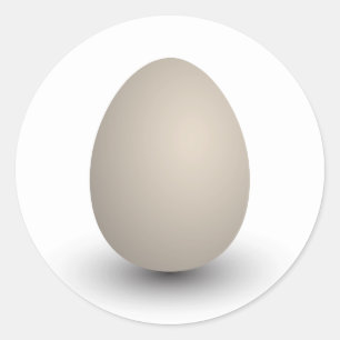 Sticker Rond l'oeuf parfait