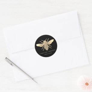 Sticker Rond logo abeille