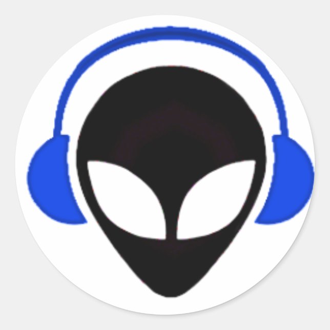 Sticker Rond Logo Alien sonique (Devant)