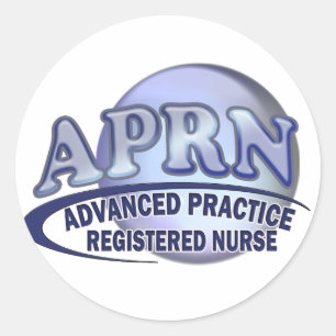 Sticker Rond LOGO APRN Pratique avancée INFIRMIÈRE INFIRMIÈRE