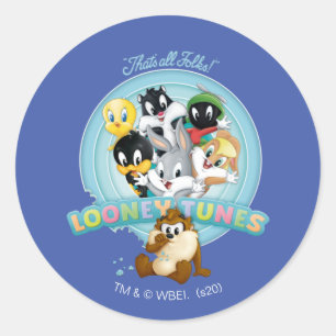 Sticker Rond Logo BABY LOONEY TUNES™ C'est fini les amis
